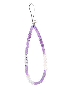 Purple And Pearls - Custom Name Phone Charm