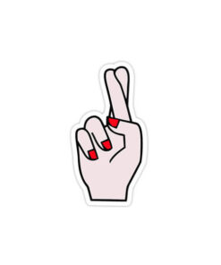 Crossed Fingers - Sticker
