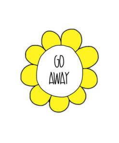 Go Away 02 - Sticker