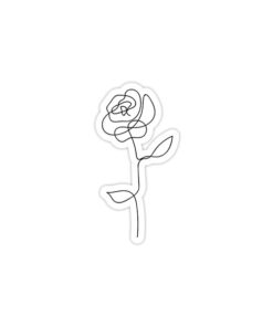 Linear Rose - Sticker