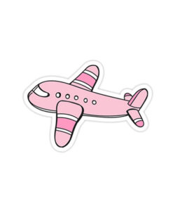 Pink Plane - Sticker