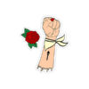 Punch And A Rose - Sticker