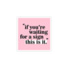 Sign - Sticker