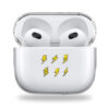 Yellow Bolt clear Airpods case
