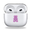 Purple Gummy Bear clear Airpods case