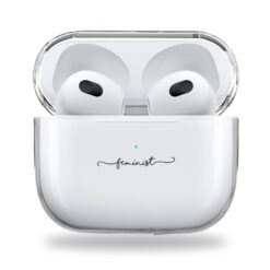 Feminist clear Airpods case