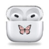 Light Pink Butterfly clear Airpods case
