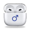 Male clear Airpods case