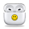 Yellow Smiley clear Airpods case