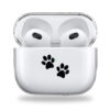 Black Paws clear Airpods case