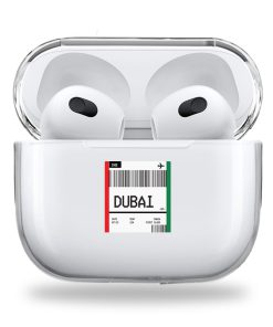 Dubai Ticket clear Airpods case