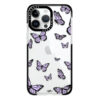 Purple Butterflies - Custom name impact iPhone case