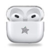 Striped star clear Airpods case
