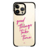 Purple good things take time - impact iPhone case