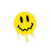 Yellow melting smiley - Sticker