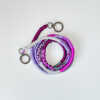 Handmade Cross-body Phone Straps - Purple and Silver