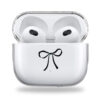 Black bowtie clear Airpods case