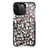 White and Pink Love - impact iPhone case
