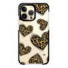 Leopard Hearts - impact iPhone case