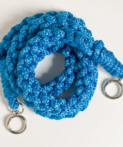Handmade Cross-body Phone Straps - Blue Braids