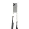Handmade Cross-body Phone Straps - Gray leather