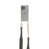 Handmade Cross-body Phone Straps - Green leather