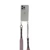 Handmade Cross-body Phone Straps - Pink Glitter leather