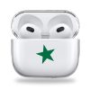 Green star clear Airpods case