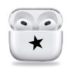 Black star clear Airpods case