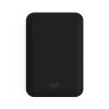 Leather magsafe wallet - Black - Vina Logo