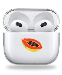 Paprika clear Airpods case