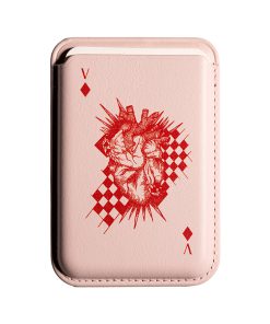 Leather magsafe wallet - Vina x Vace - Pink – Ace