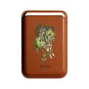 Leather magsafe wallet - Vina x Vace -Brown - Melting money