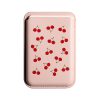 Leather magsafe wallet - Pink - Sweet Cherry