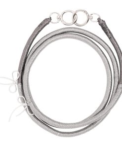 Handmade Cross-body Phone Straps - Gray with Bowtie