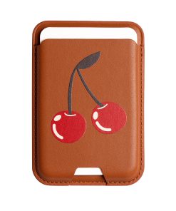 Leather magsafe wallet - Brown - Big Cherry