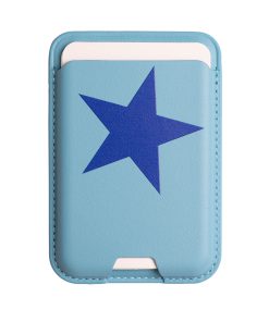 Leather magsafe wallet - Vina x Vace - Light Blue – Blue Star