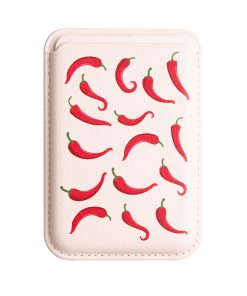 Leather magsafe wallet - White - Chili