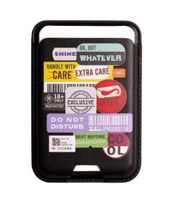 Leather magsafe wallet - Black - No Exchange