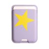 Leather magsafe wallet - Vina x Vace - Light Purple – Yellow Star