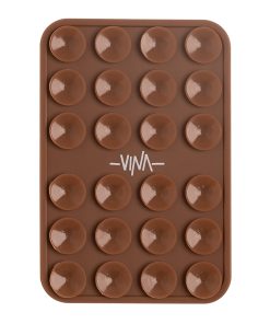 Silicone Phone Sticky Mount - Chocolate Brown
