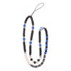 Black And Blue Evil Eye - Custom Name Phone Charm