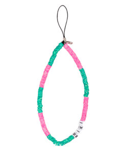 Pink And Green - Custom Name Phone Charm