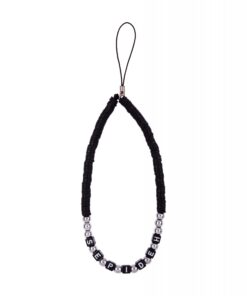 Black And Silver - Custom Name Phone Charm