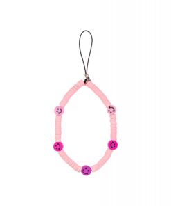 Pink Smiles Phone Charm