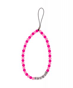 Hot Pink Baby Pink - Custom Name Phone Charm