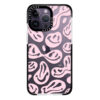 Pink Melting Smiley - impact iPhone case