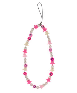 Pink Stars Phone Charm